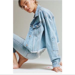 🌱Free People Cropped Denim Jacket🌱